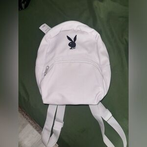 NWT Small play boy back pack white never used